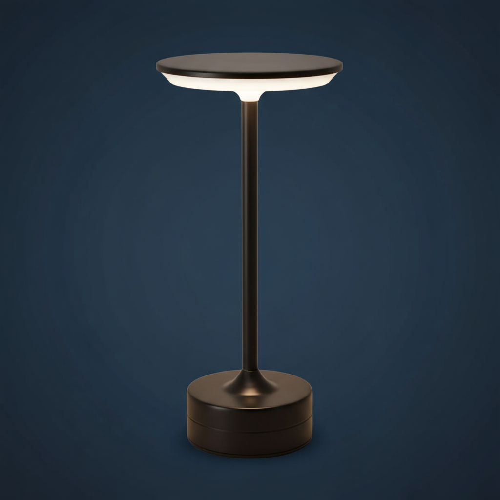 Metallic Table Lamp - Black